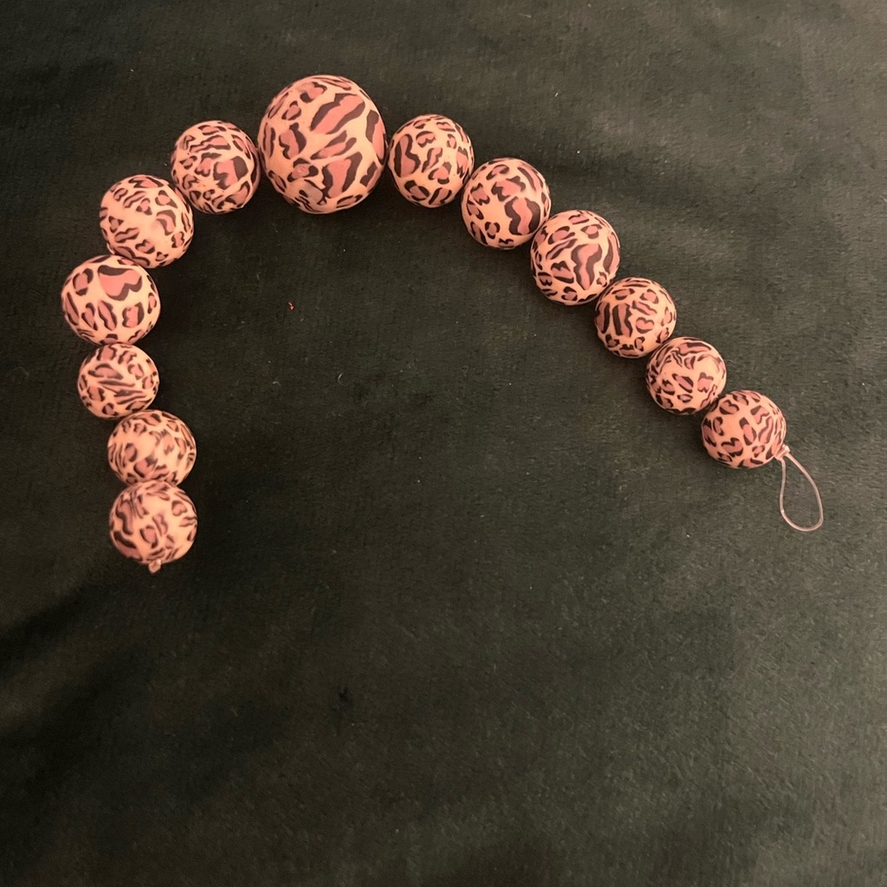 Leopard Print Beads for jewelry making